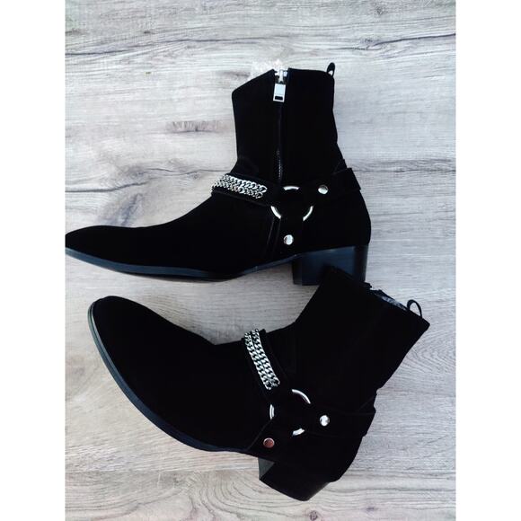 YSL, Yves Saint Laurent Other - Saint Laurent Wyatt 40 Harness Chain Boots Harry Styles Rockstar Style Size 10.5